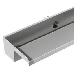 Living and Home 60cm Back Entry Stainless Steel Water Blade Garden Waterfall Pool Fountain in Silver - thumbnail 9