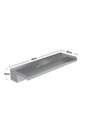 Living and Home 60cm Back Entry Stainless Steel Water Blade Garden Waterfall Pool Fountain in Silver - thumbnail 3