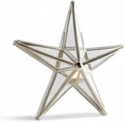 simpa Star Tealight Candle Holder - Set of 2 in Metallic Silver - thumbnail 2
