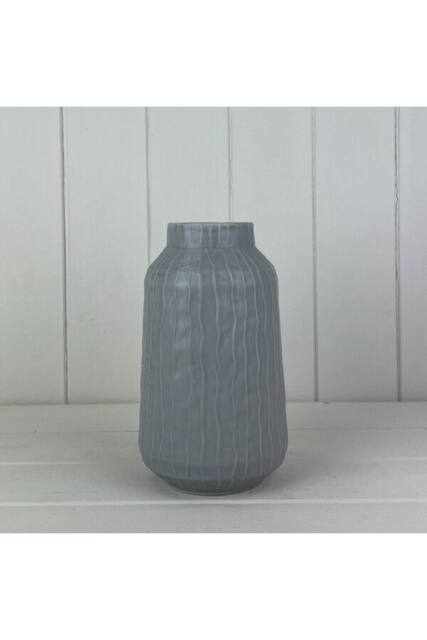 KDMD Large Glazed Pastel Grey Vase - image 1
