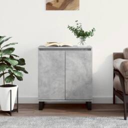Berkfield Home Sideboard Concrete Grey 60x35x70 cm Engineered Wood - Size: 60 x 35 x 70 cm - thumbnail 2