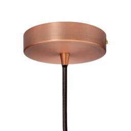 SE Home Burgundy Red Small Trinity Metal Pendant Light - Matt Antique Copper - thumbnail 4
