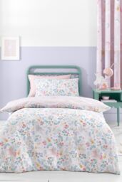 Catherine Lansfield 'Fairytale Unicorn' Duvet Cover Set in Pink - Size: Single - thumbnail 2
