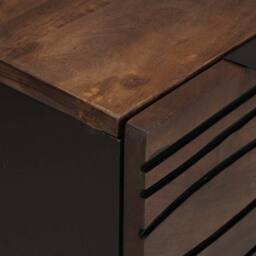 Berkfield Home Sideboard - 60x33.5x75 cm, made of solid mango wood in Brown - Size: 60x33.5x75 cm - thumbnail 7