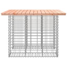 Berkfield Home Beautiful Garden Bench Gabion Design 100x102x72 cm Solid Wood Douglas in Brown - Size: 100 x 102 x 72 cm - thumbnail 4