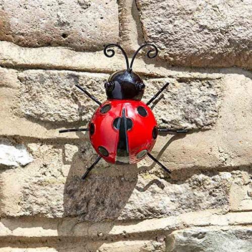 Marco Paul 15cm Ladybird Garden Ornament in Dark Red - image 1