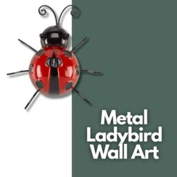 Marco Paul 15cm Ladybird Garden Ornament in Dark Red - thumbnail 3