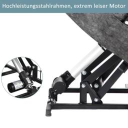 HomeTouch Faux Leather Power Lift Recliner Chair for Living Room Bedroom in Grey - Size: 1 Pack - thumbnail 5