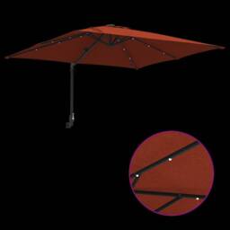 Berkfield Home Traditional Garden Parasol Terracotta 248, 5 x 247, 5 x 119 cm Fabric - thumbnail 9