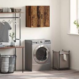 Berkfield Home Wall Cabinet Old wood 60 x 31 x 60 cm Engineered wood in Brown - thumbnail 2