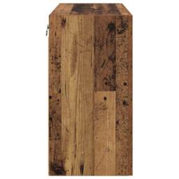 Berkfield Home Wall Cabinet Old wood 60 x 31 x 60 cm Engineered wood in Brown - thumbnail 7