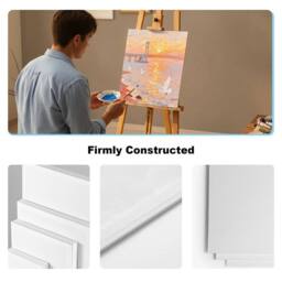 SPETLEK 15 Pack Canvas Set-White Painting for Acrylic, Oil & Watercolor Artist in White - thumbnail 3
