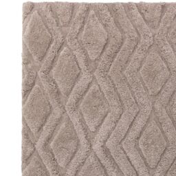 The Rug Shop UK Beige Modern Shaggy Easy to clean Hand Made Geometric Area Rug - Size: 160 cm x 230 cm - thumbnail 3