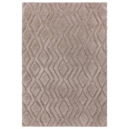 The Rug Shop UK Beige Modern Shaggy Easy to clean Hand Made Geometric Area Rug - Size: 160 cm x 230 cm - thumbnail 6