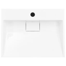 Berkfield Home Wash Basin 50x38x13 cm Mineral Cast/Marble Cast White - Size: 50 x 38 x 13 cm - thumbnail 4