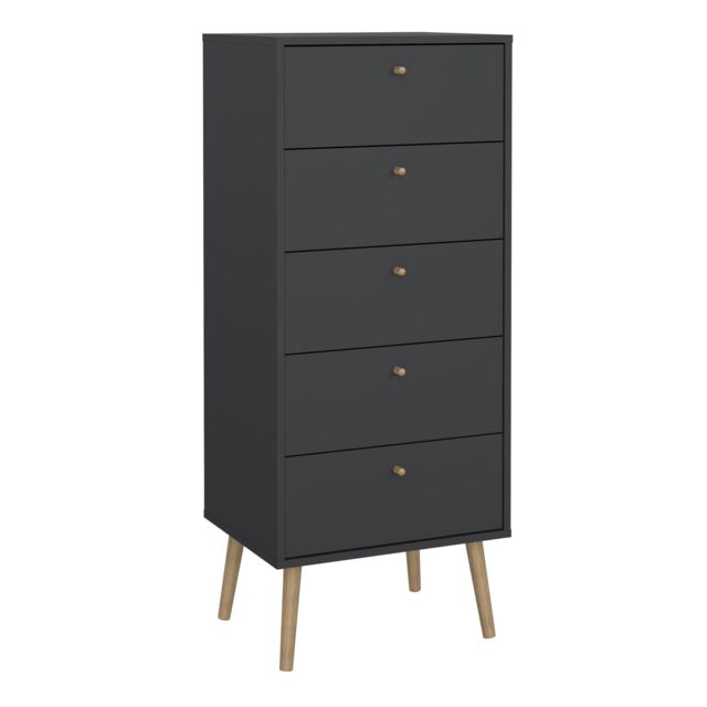 Furniture To Go Cumbria Chest 5 Drawers in Grey - image 1