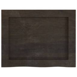 Berkfield Home Wall Shelf Dark Grey 40x30x(2-6) cm Treated Solid Wood Oak - thumbnail 4