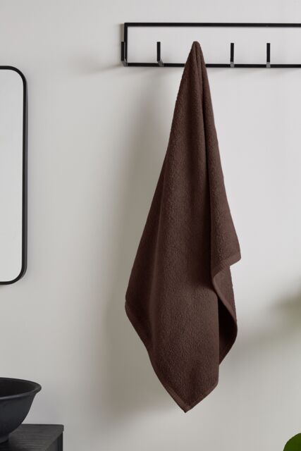 Catherine Lansfield 'Quick Dry Cotton' Towel Collection in Chocolate - image 1
