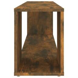 Berkfield Home TV Cabinet Smoked Oak 100x24x32 cm Engineered Wood in Brown - Size: 100 x 24 x 32 cm - thumbnail 6