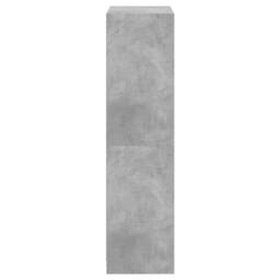 Berkfield Home Highboard with Doors Concrete Grey 68x37x142 cm Engineered Wood - Size: 68 x 37 x 142 cm - thumbnail 8