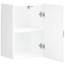 Berkfield Home Kitchen Wall Cabinet Kalmar High Gloss White Engineered Wood - thumbnail 6