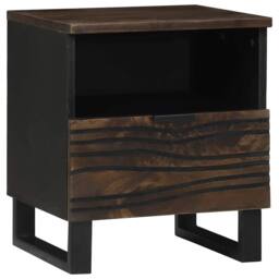 Berkfield Home Elegant Bedside Cabinets 2 pcs 40 x 33 x 46 cm Solid Wood Mango in Brown - thumbnail 4