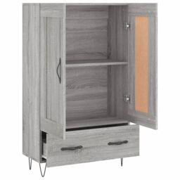 Berkfield Home Highboard Grey Sonoma 69.5x31x115 cm Engineered Wood - thumbnail 6