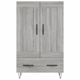 Berkfield Home Highboard Grey Sonoma 69.5x31x115 cm Engineered Wood - thumbnail 5