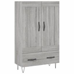 Berkfield Home Highboard Grey Sonoma 69.5x31x115 cm Engineered Wood - thumbnail 2