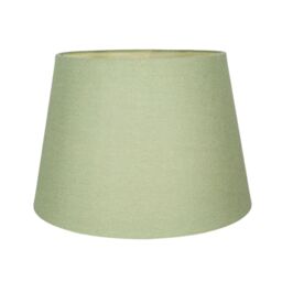 Happy Homewares Traditional Linen Fabric Drum Shade for Pendant & Lampshade in Olive - Size: 10 inches - thumbnail 3