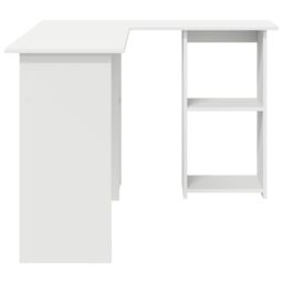 Berkfield Home White Computer Desk White Engineered wood Medium Computer Desk - thumbnail 5