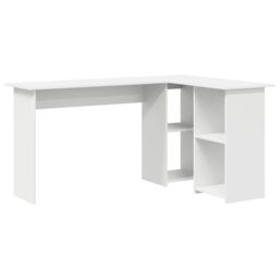 Berkfield Home White Computer Desk White Engineered wood Medium Computer Desk - thumbnail 2