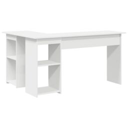Berkfield Home White Computer Desk White Engineered wood Medium Computer Desk - thumbnail 6
