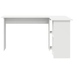 Berkfield Home White Computer Desk White Engineered wood Medium Computer Desk - thumbnail 4