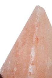 Orsina Hand-Carved Pyramid Salt Rock Lamp, Natural Himalayan Salt Lamp, Rock Salt Light With Wooden Base For Decor in Orange - thumbnail 6