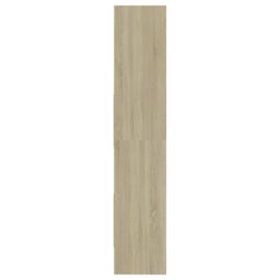 Berkfield Home Book Cabinet Sonoma Oak 60x35x180 cm Engineered Wood in Brown - Size: 60 x 35 x 180 cm - thumbnail 4