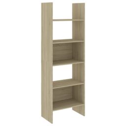 Berkfield Home Book Cabinet Sonoma Oak 60x35x180 cm Engineered Wood in Brown - Size: 60 x 35 x 180 cm - thumbnail 2