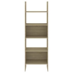 Berkfield Home Book Cabinet Sonoma Oak 60x35x180 cm Engineered Wood in Brown - Size: 60 x 35 x 180 cm - thumbnail 3