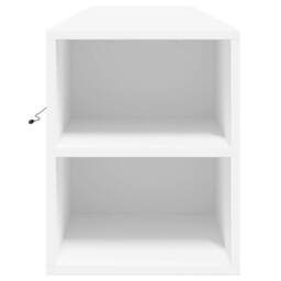 Berkfield Home TV Wall Cabinet with LED White 180x31x39.5 cm - thumbnail 7