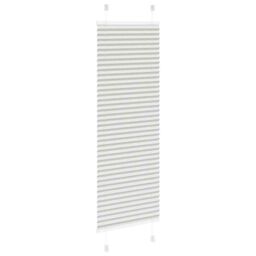 Berkfield Home Pleated Blind Light Grey 40x150 cm Fabric Width 39.4 cm Polyester - thumbnail 4
