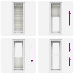 Berkfield Home Pleated Blind Light Grey 40x150 cm Fabric Width 39.4 cm Polyester - thumbnail 5