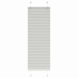 Berkfield Home Pleated Blind Light Grey 40x150 cm Fabric Width 39.4 cm Polyester