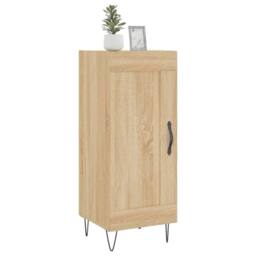 Berkfield Home Sideboard Sonoma Oak 34.5x34x90 cm Engineered Wood in Natural - thumbnail 3