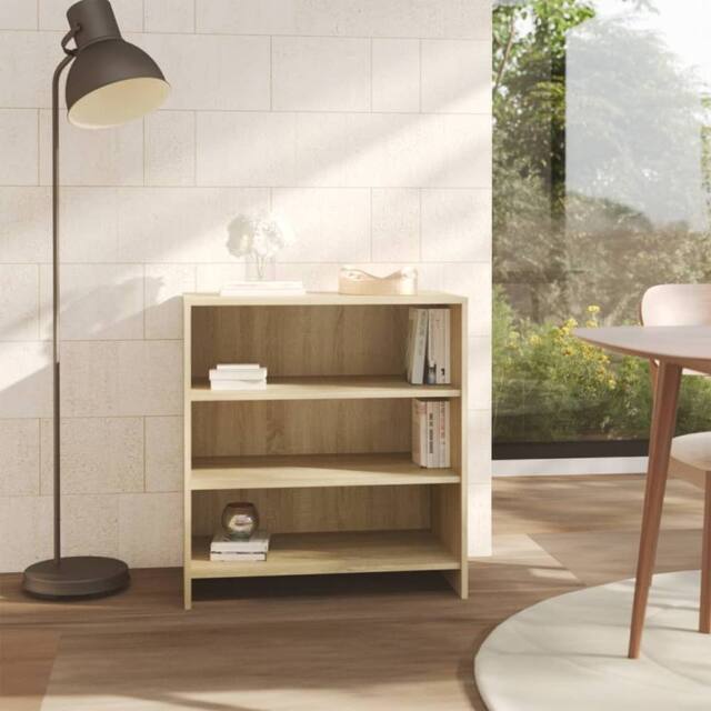 Berkfield Home Sideboard Sonoma Oak 70x40.5x75 cm Engineered Wood in Beige - image 1