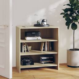 Berkfield Home Sideboard Sonoma Oak 70x40.5x75 cm Engineered Wood in Beige - thumbnail 2