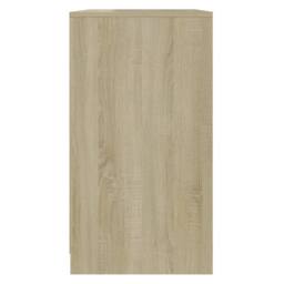 Berkfield Home Sideboard Sonoma Oak 70x40.5x75 cm Engineered Wood in Beige - thumbnail 6