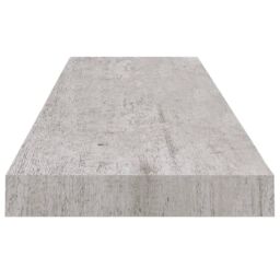 Berkfield Home Floating Wall Shelves 2 pcs Concrete Grey 90x23.5x3.8 cm MDF - thumbnail 6