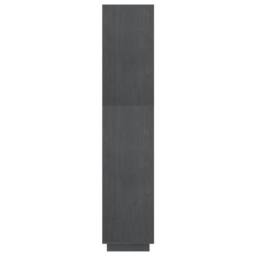 Berkfield Home Book Cabinet/Room Divider Grey 60x35x167 cm Solid Pinewood - Size: 60 x 35 x 167 cm - thumbnail 6