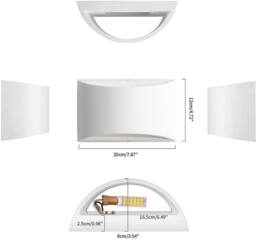COMELY Indoor Wall Light, 7W LED Modern Plaster Wall Lights, G9, Warm White - thumbnail 6