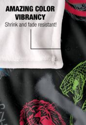 Warner Brothers Harry Potter Graffiti Pattern Blanket 152 x 127 cm in White - thumbnail 4